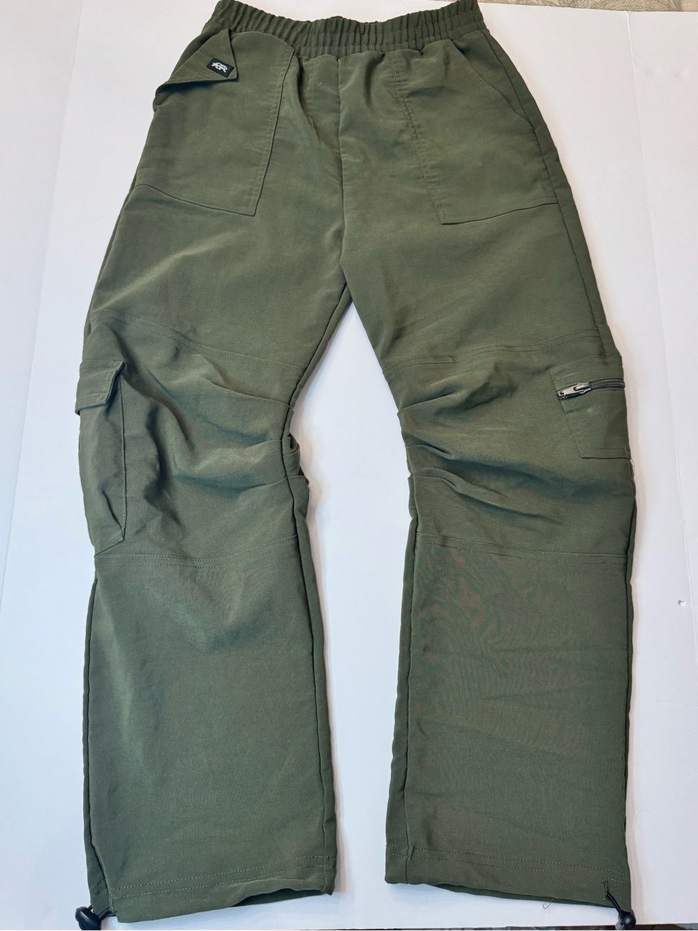 Tiger Friday Child XL Olive Green Cargo Pants Gorpcore Dance Streetwear